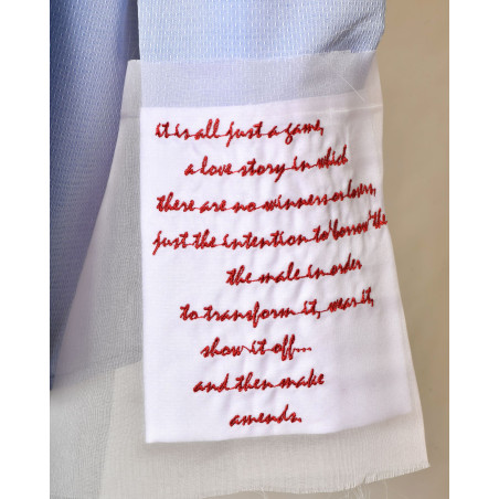 Chemise à col structuré et détails poignets imprimés Balossa