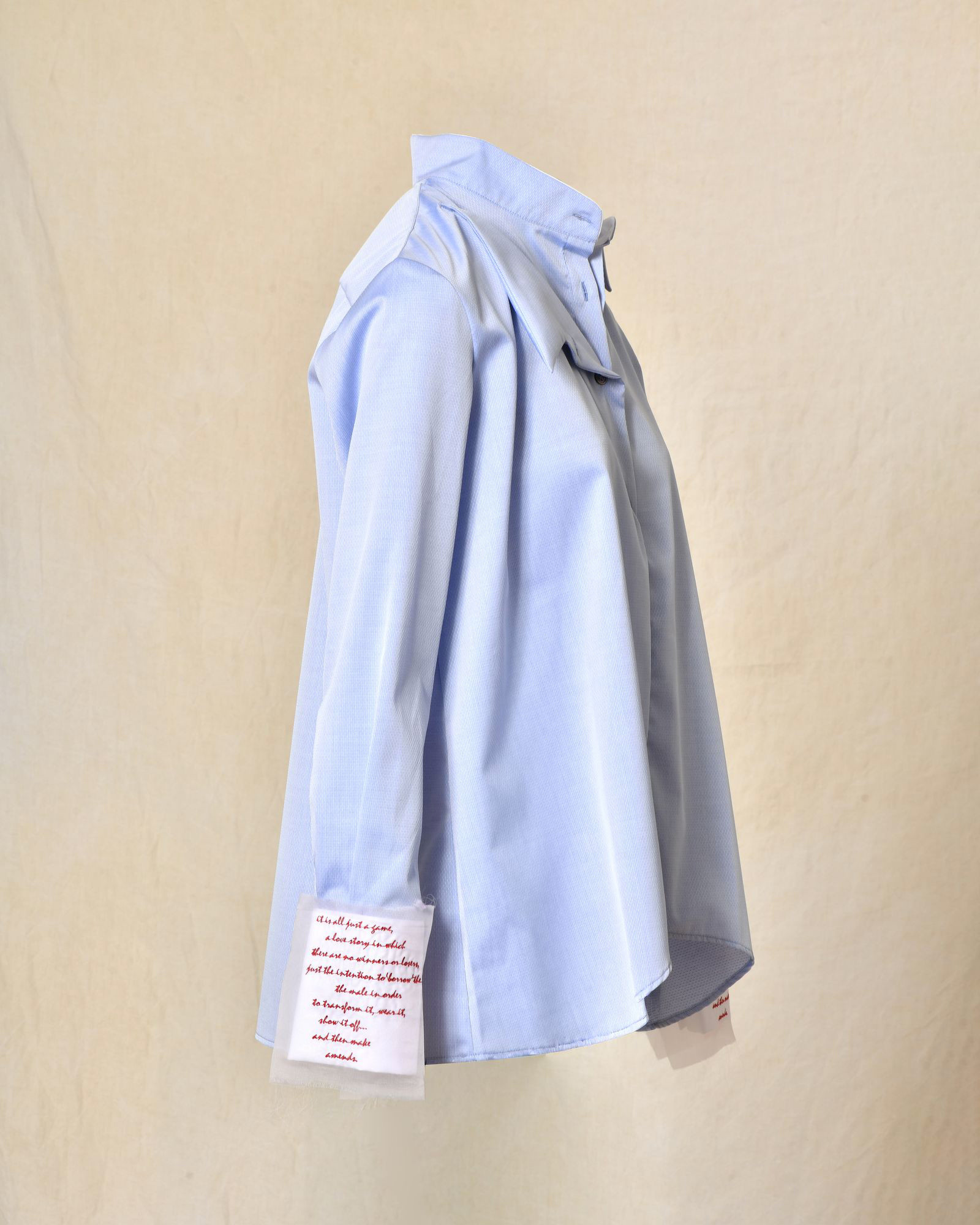 Chemise à col structuré et détails poignets imprimés Balossa