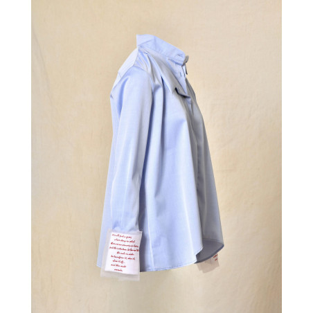 Chemise à col structuré et détails poignets imprimés Balossa