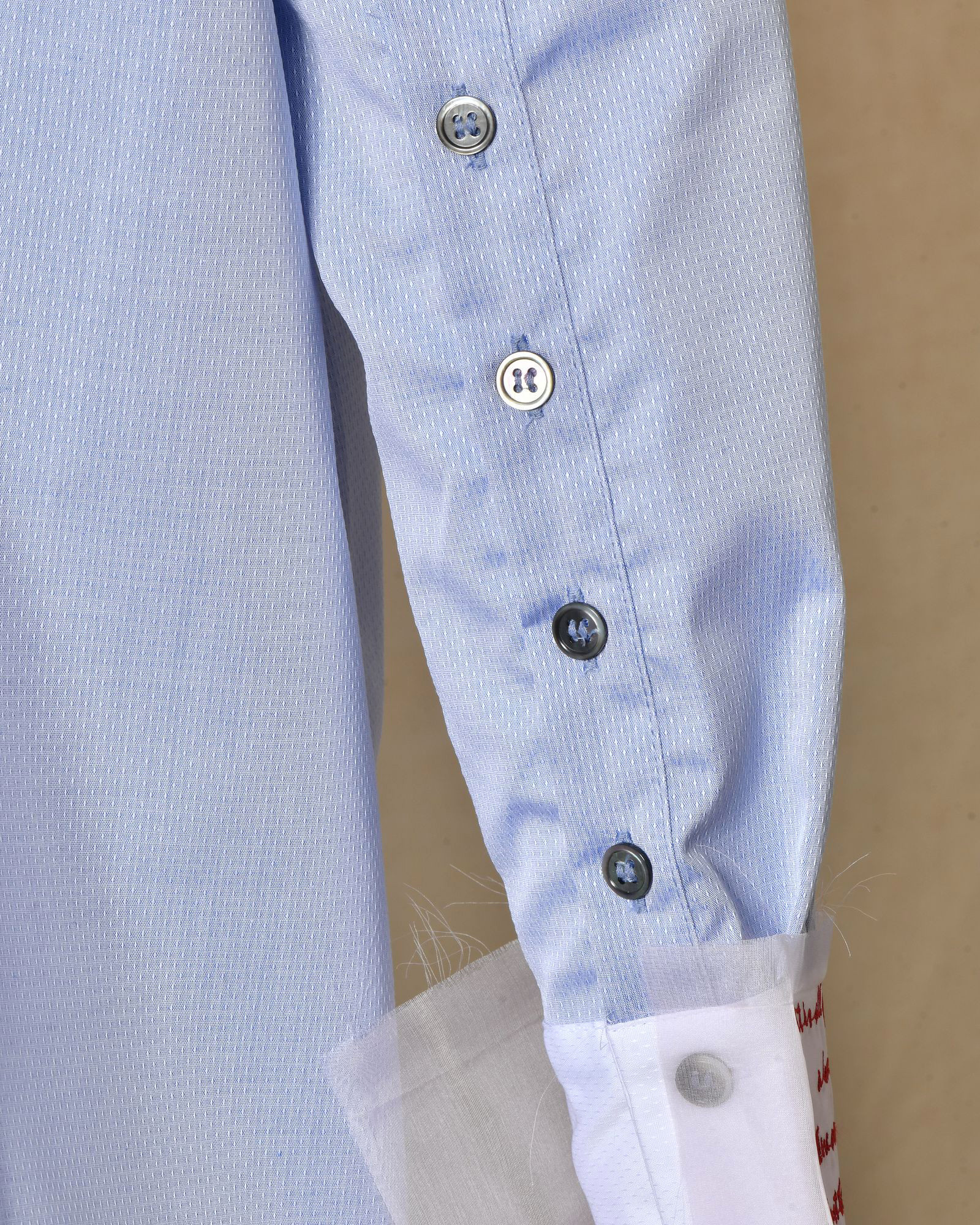 Chemise à col structuré et détails poignets imprimés Balossa