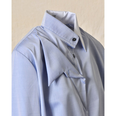 Chemise à col structuré et détails poignets imprimés Balossa