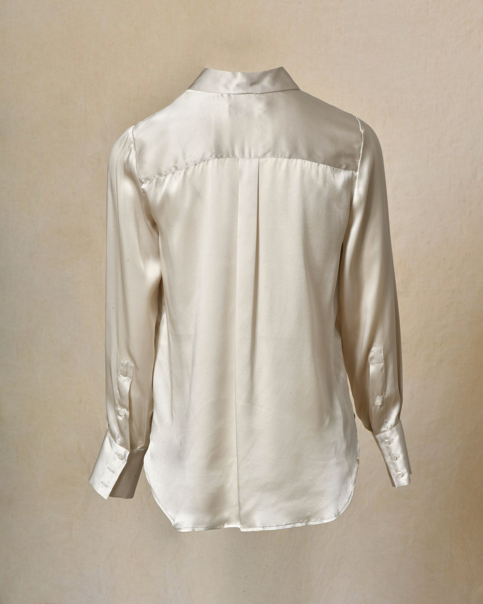 Chemise en soie beige Manuel Ritz