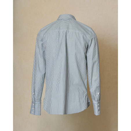 Chemise à rayures vertes Manuel Ritz