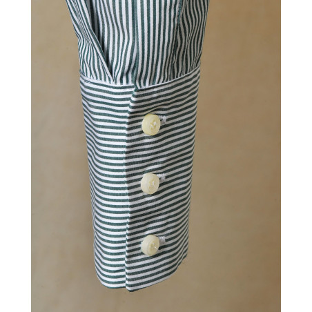 Chemise à rayures vertes Manuel Ritz