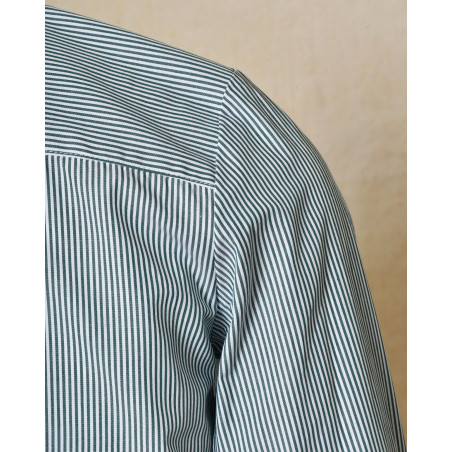 Chemise à rayures vertes Manuel Ritz