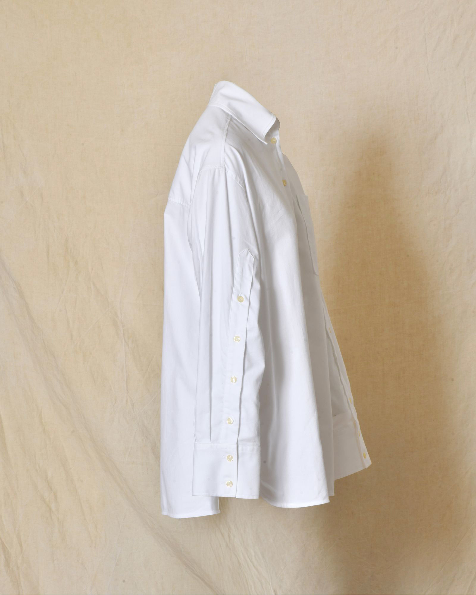 Chemise oversize blanche à manches boutonnées Manuel Ritz