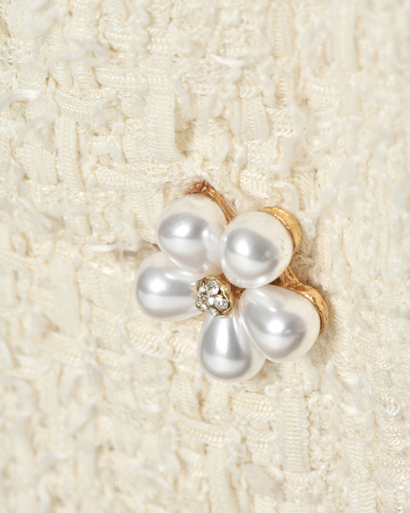 Manteau en tweed écru Edward Achour