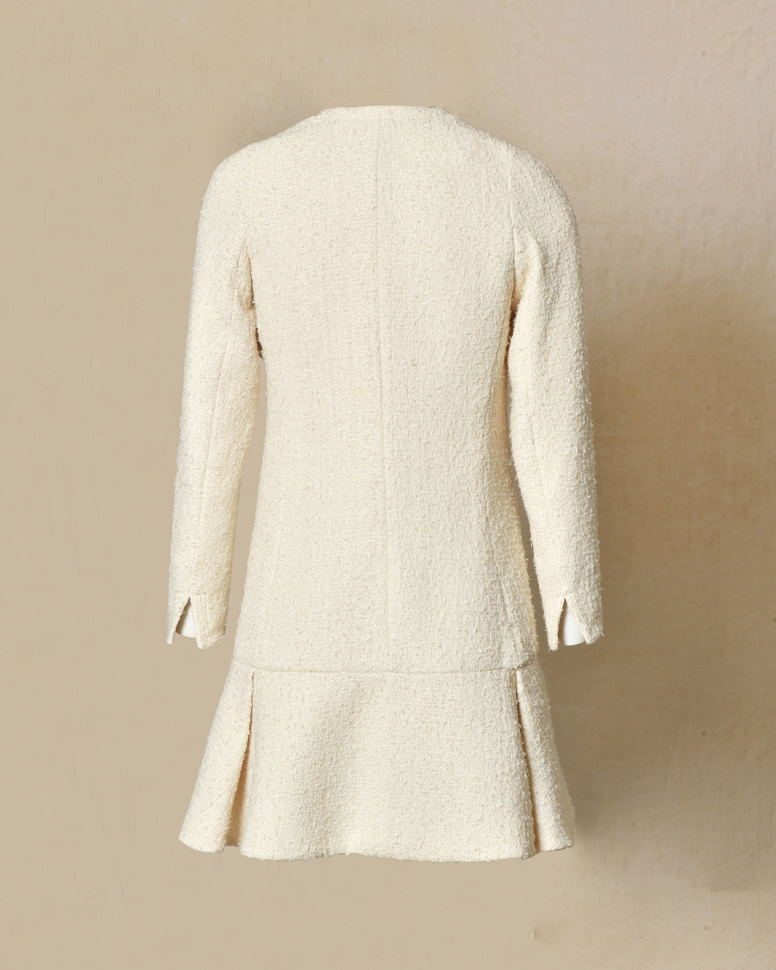 Manteau en tweed écru Edward Achour