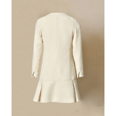 Manteau en tweed écru Edward Achour