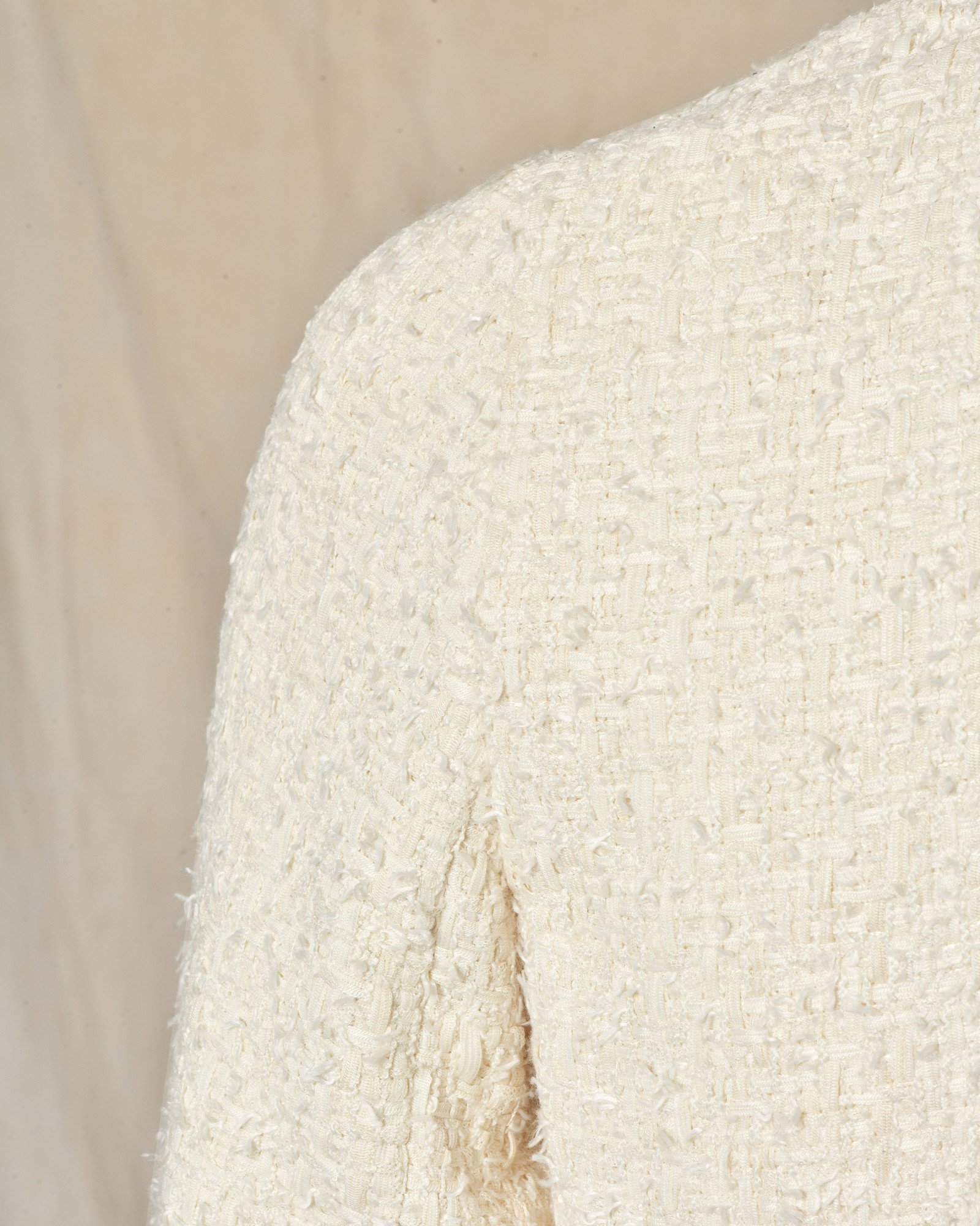 Manteau en tweed écru Edward Achour