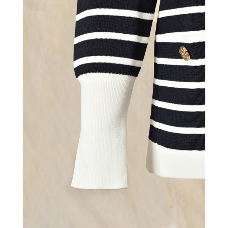 Cardigan à rayures Edward Achour