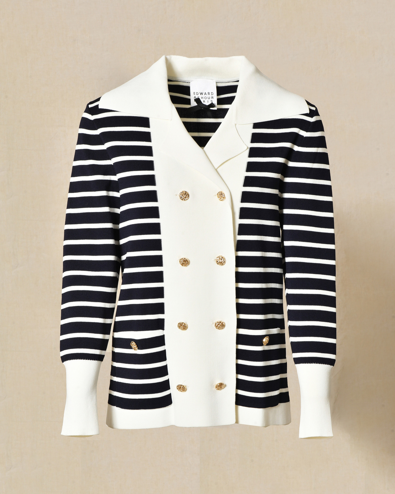 Cardigan à rayures Edward Achour