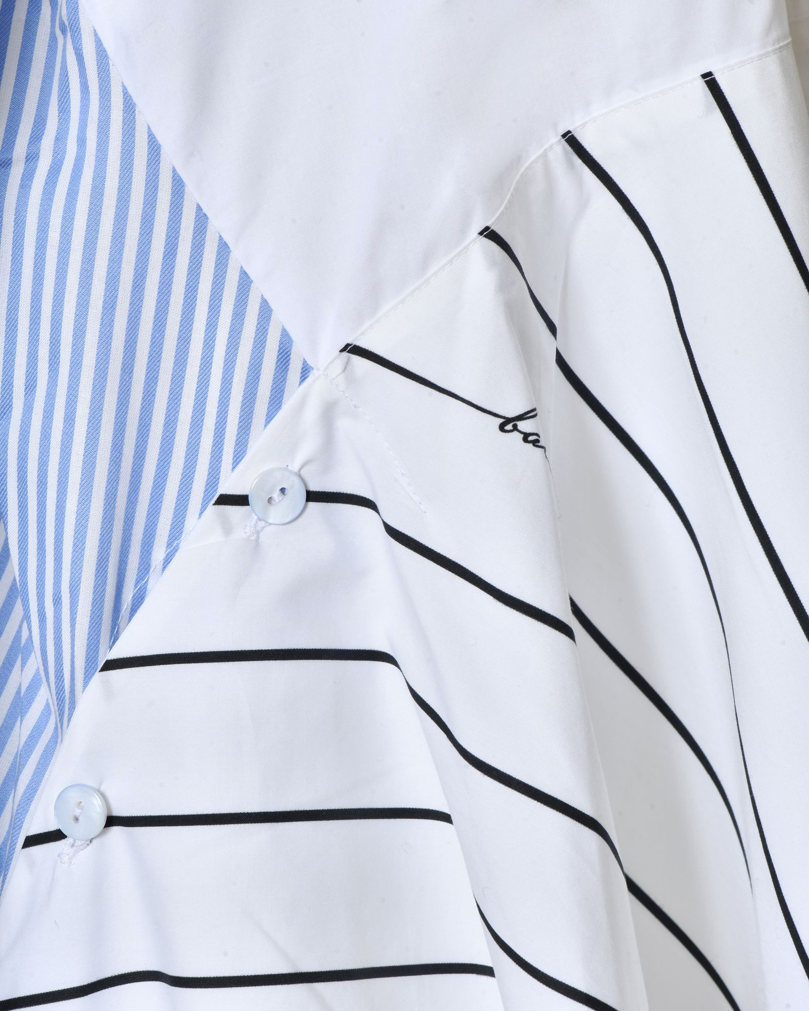 Chemise asymétrique à imprimés rayés Balossa