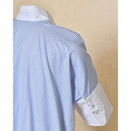 Chemise asymétrique à imprimés rayés Balossa