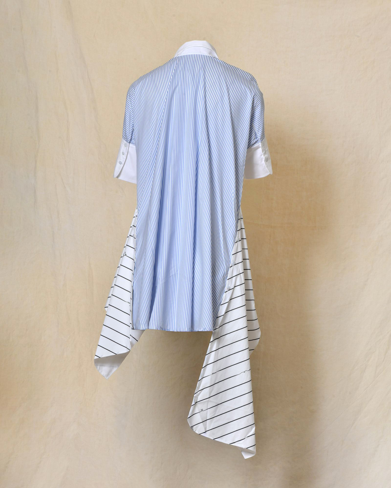 Chemise asymétrique à imprimés rayés Balossa