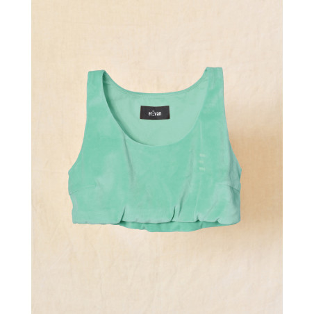 Brassière en velours vert Erevan