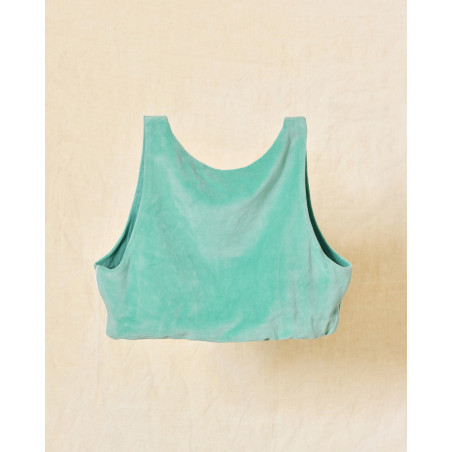 Brassière en velours vert Erevan