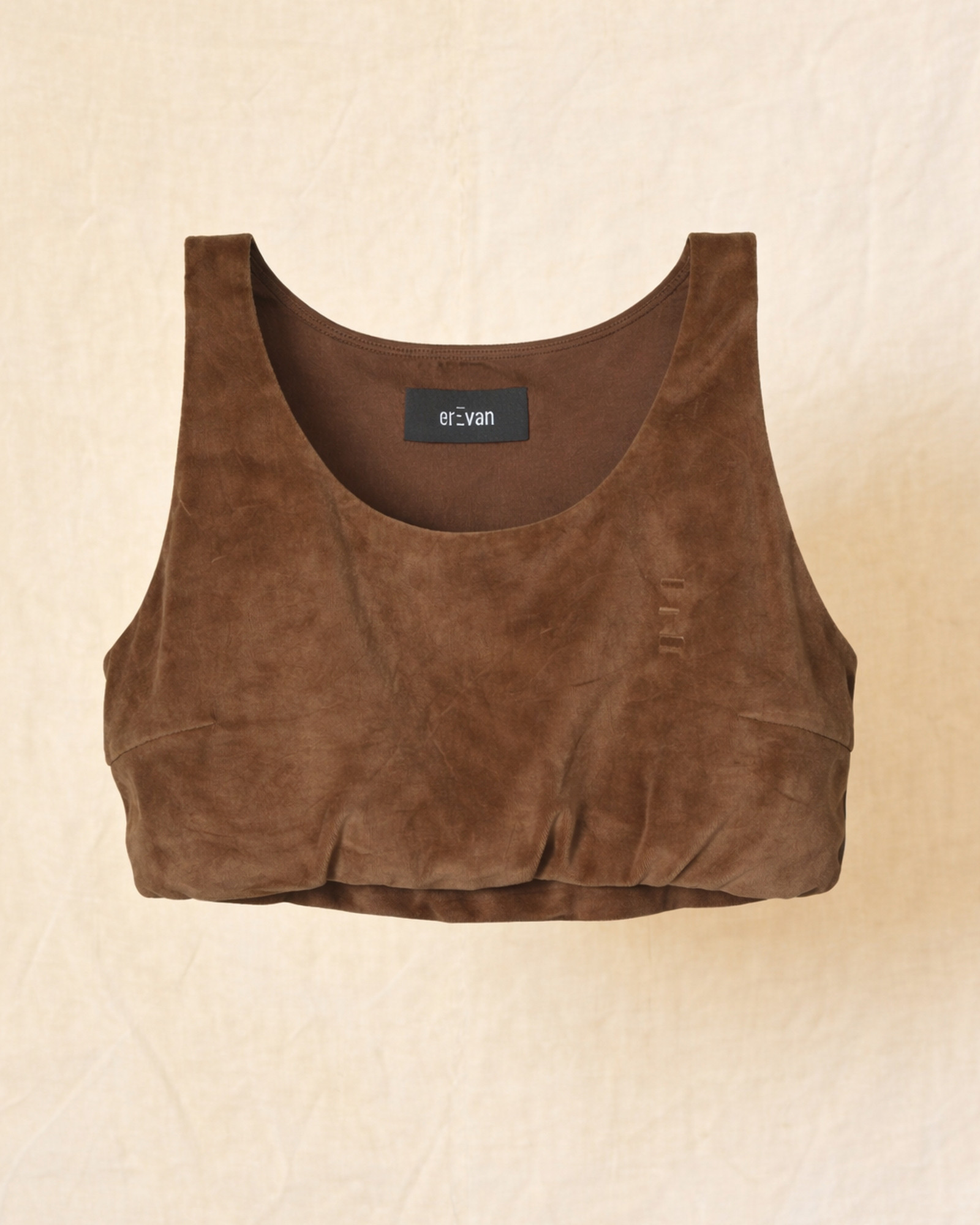 Brassière en velours marron Erevan