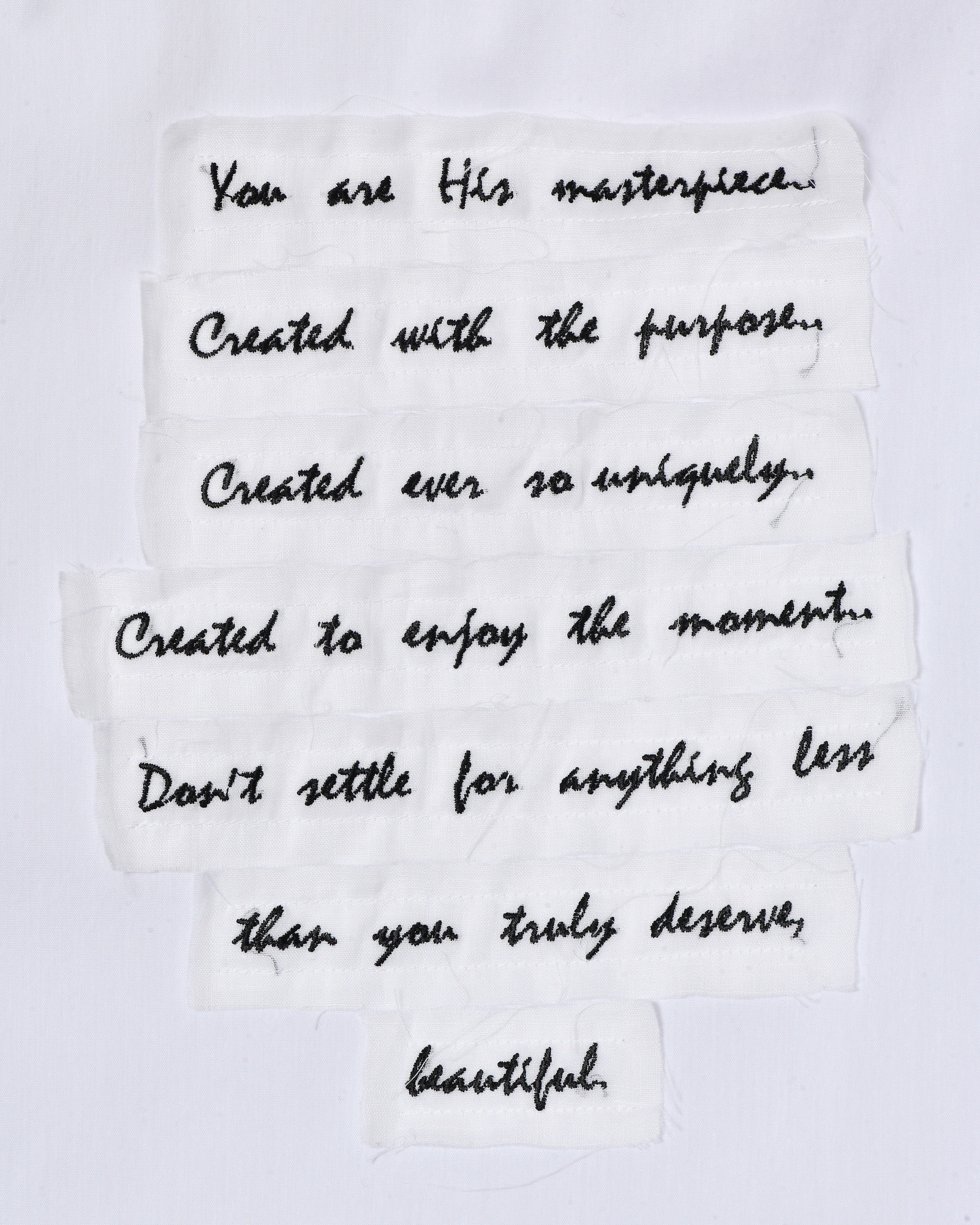 Top blanc asymétrique avec message imprimé Balossa