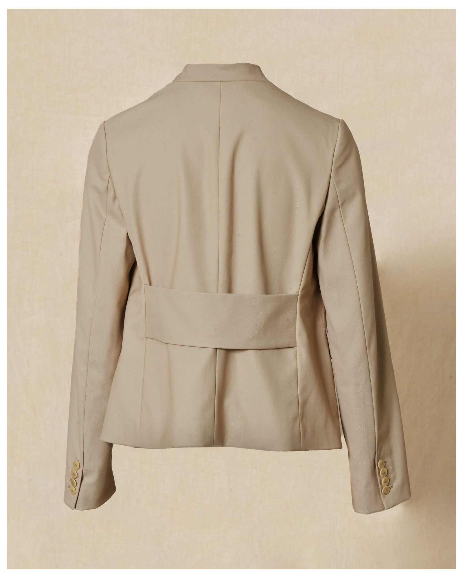 Veste blazer beige à col tailleur Malloni