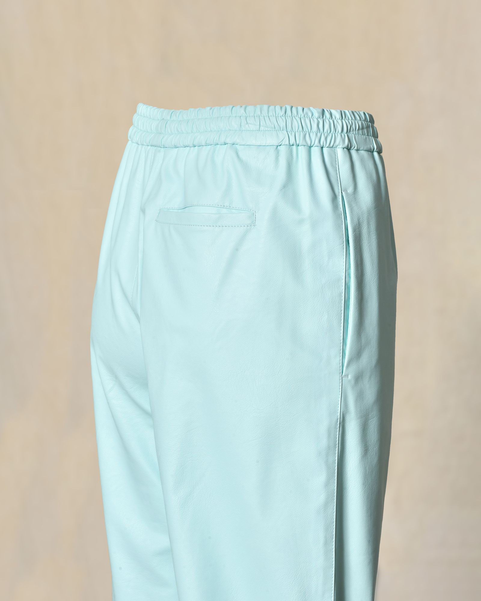 Pantalon en simili bleu Manuel Ritz