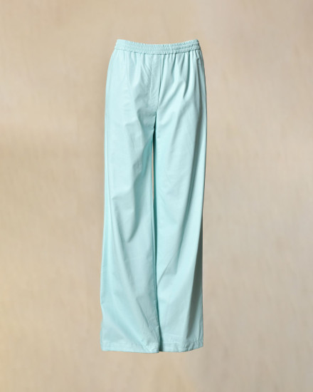 Pantalon en simili bleu Manuel Ritz