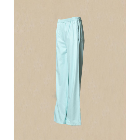 Pantalon en simili bleu Manuel Ritz
