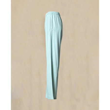 Pantalon en simili bleu Manuel Ritz