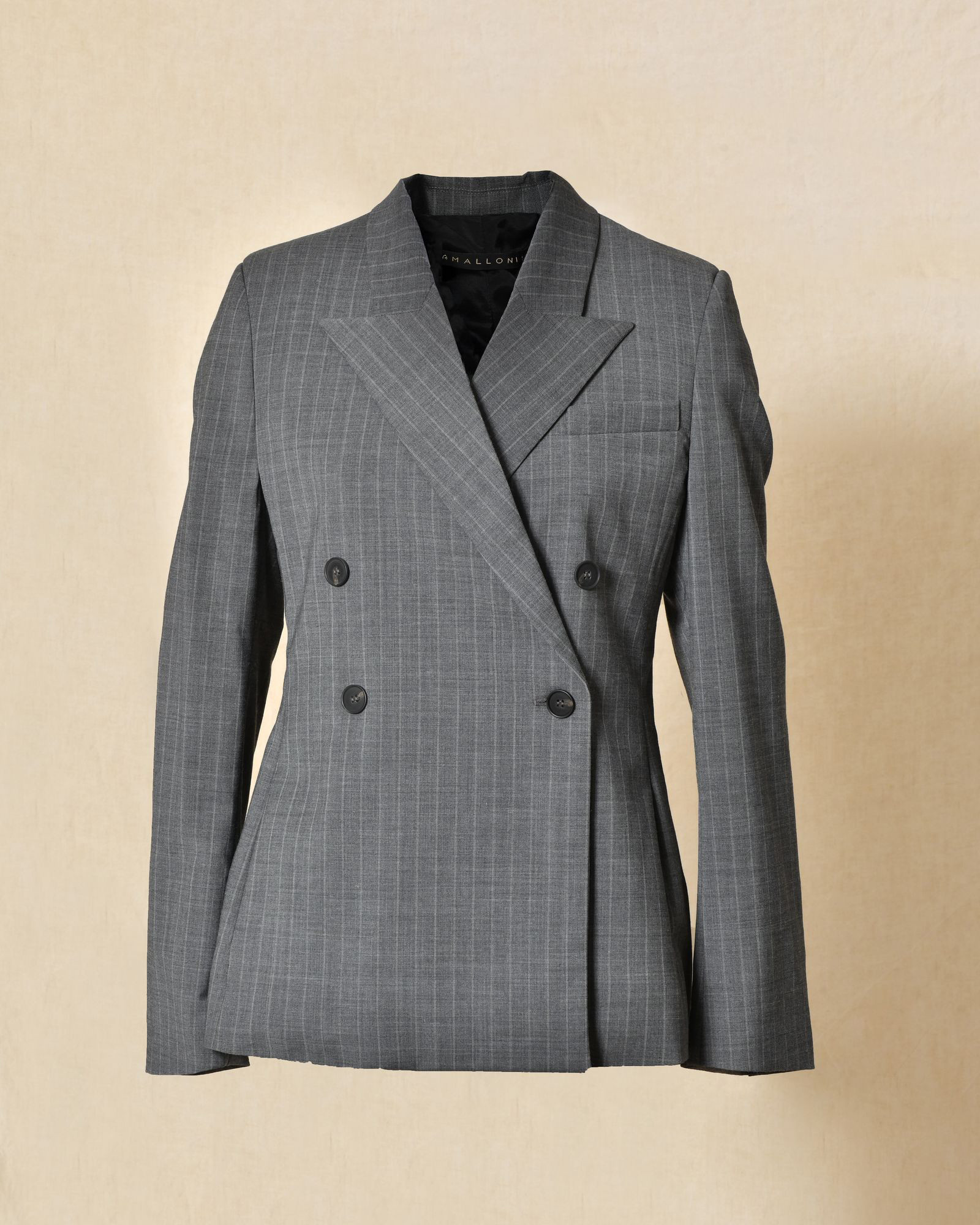 Blazer à rayures gris Malloni