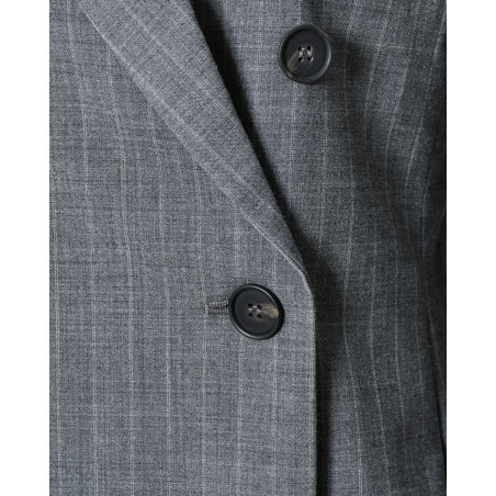 Blazer à rayures gris Malloni