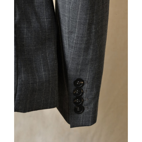 Blazer à rayures gris Malloni