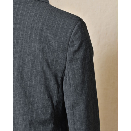 Blazer à rayures gris Malloni