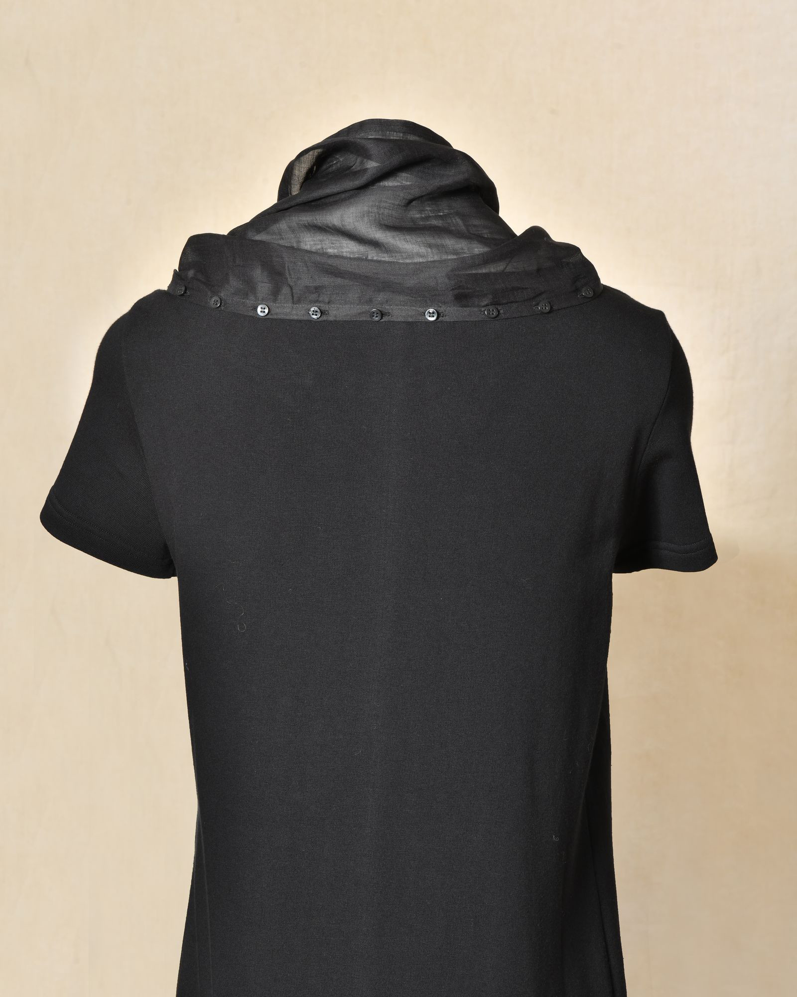 Robe longue à col drapé boutonné Balossa