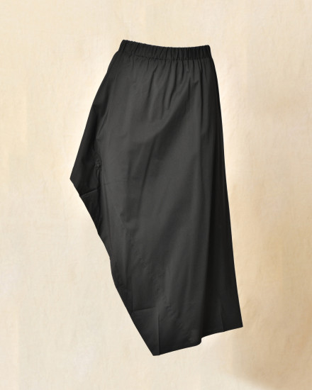 Jupe longue asymétrique noire Balossa