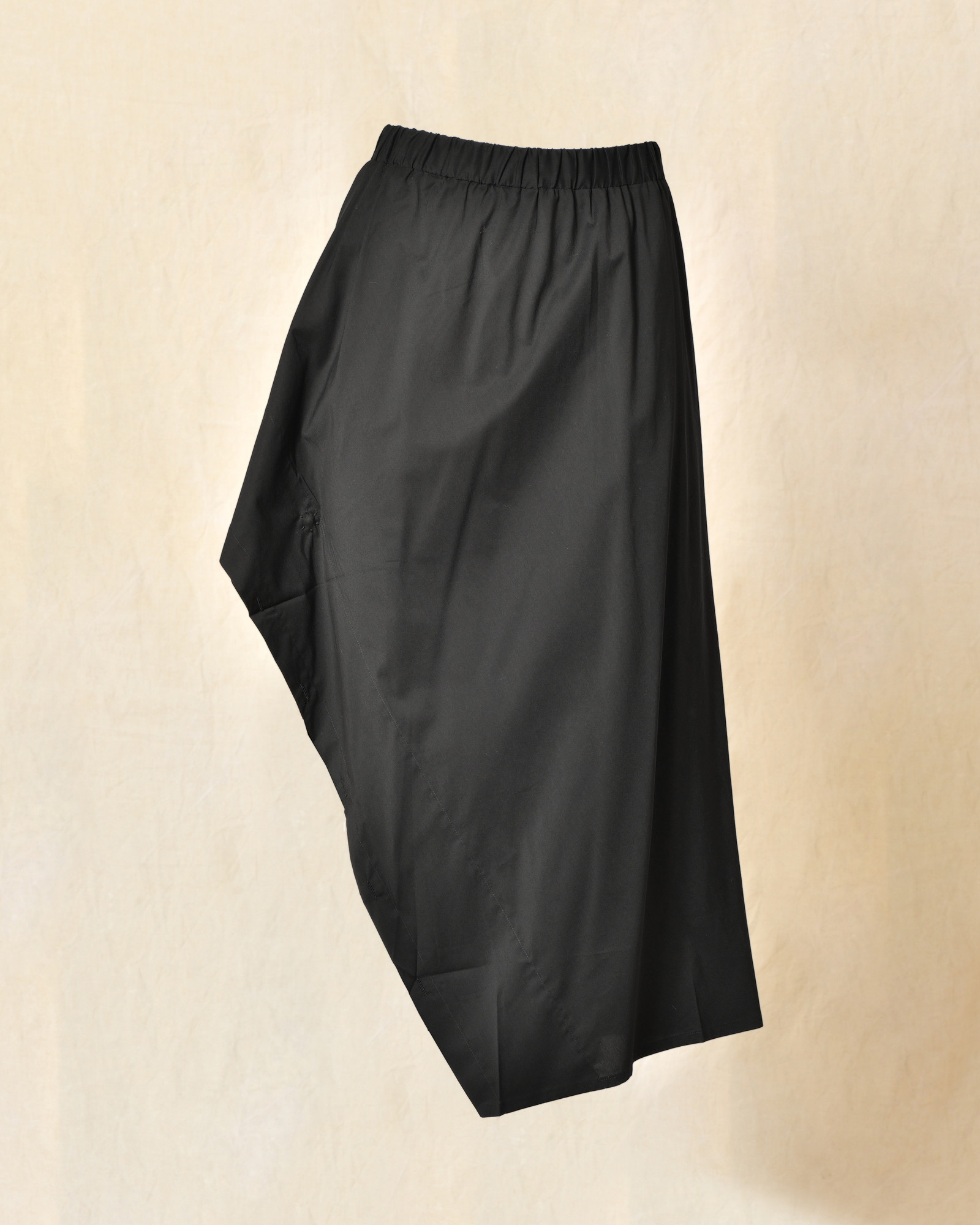 Jupe longue asymétrique noire Balossa