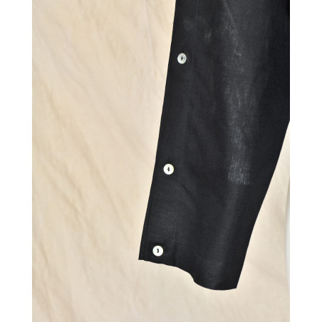 Chemise en lin oversize à manches boutonnées Balossa