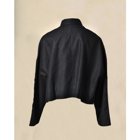 Chemise en lin oversize à manches boutonnées Balossa