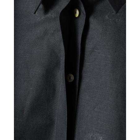 Chemise en lin oversize à manches boutonnées Balossa