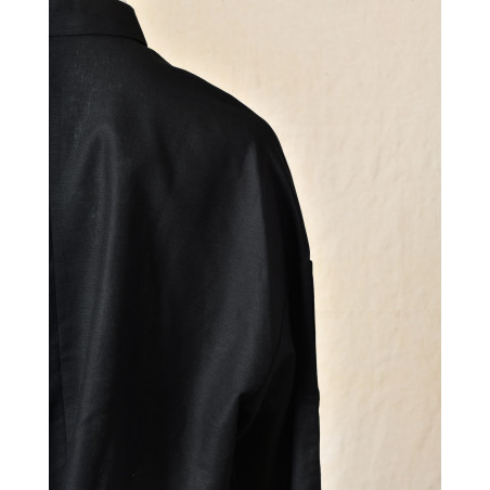 Chemise en lin oversize à manches boutonnées Balossa