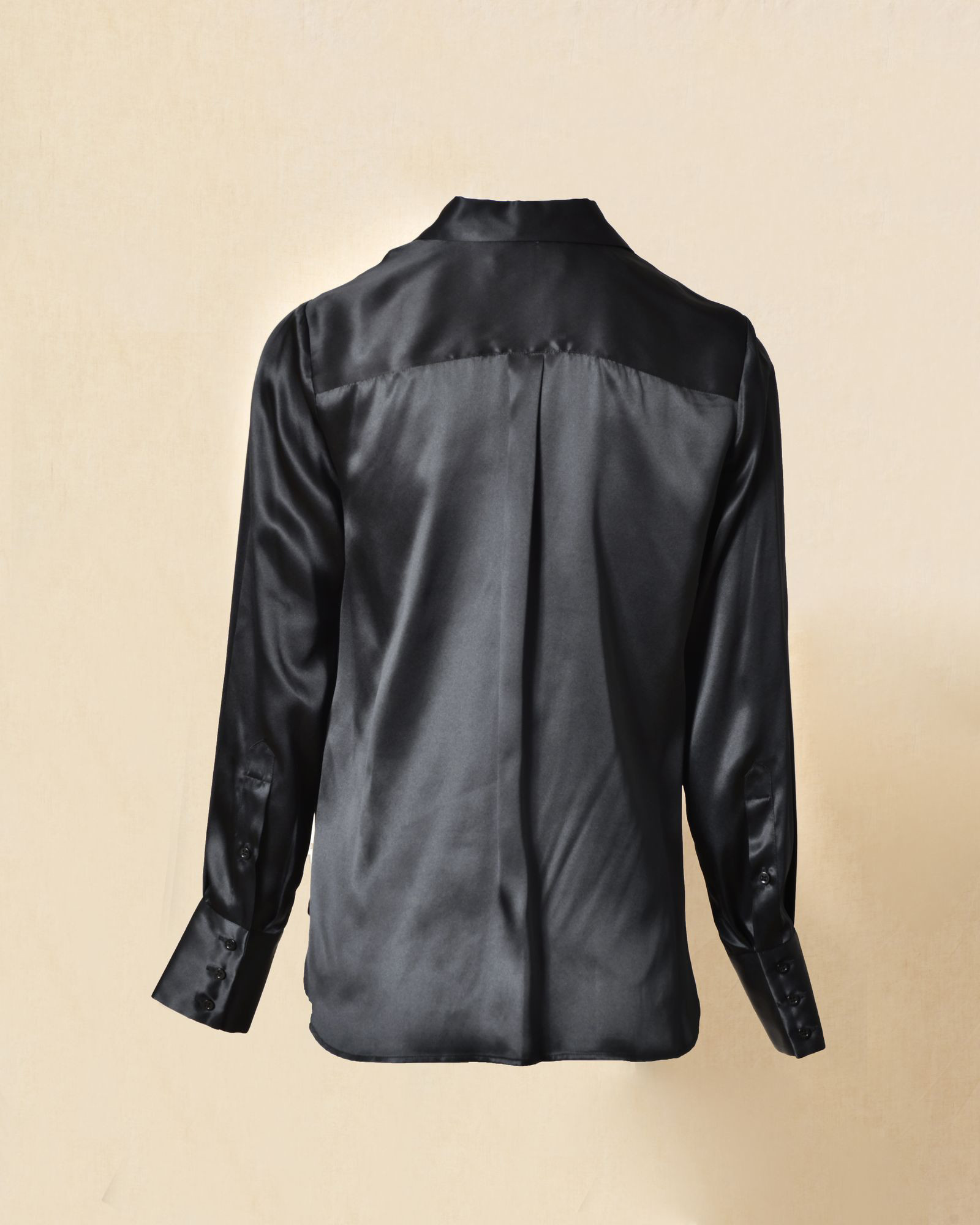 Chemise en soie noire Manuel Ritz