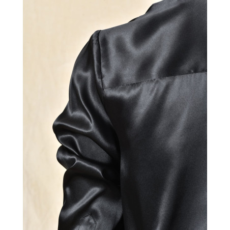 Chemise en soie noire Manuel Ritz