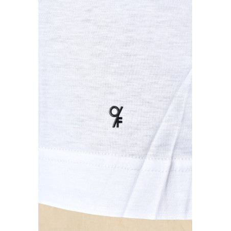 T-shirt col V blanc Outfit