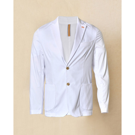 Veste blazer en coton blanc RPL