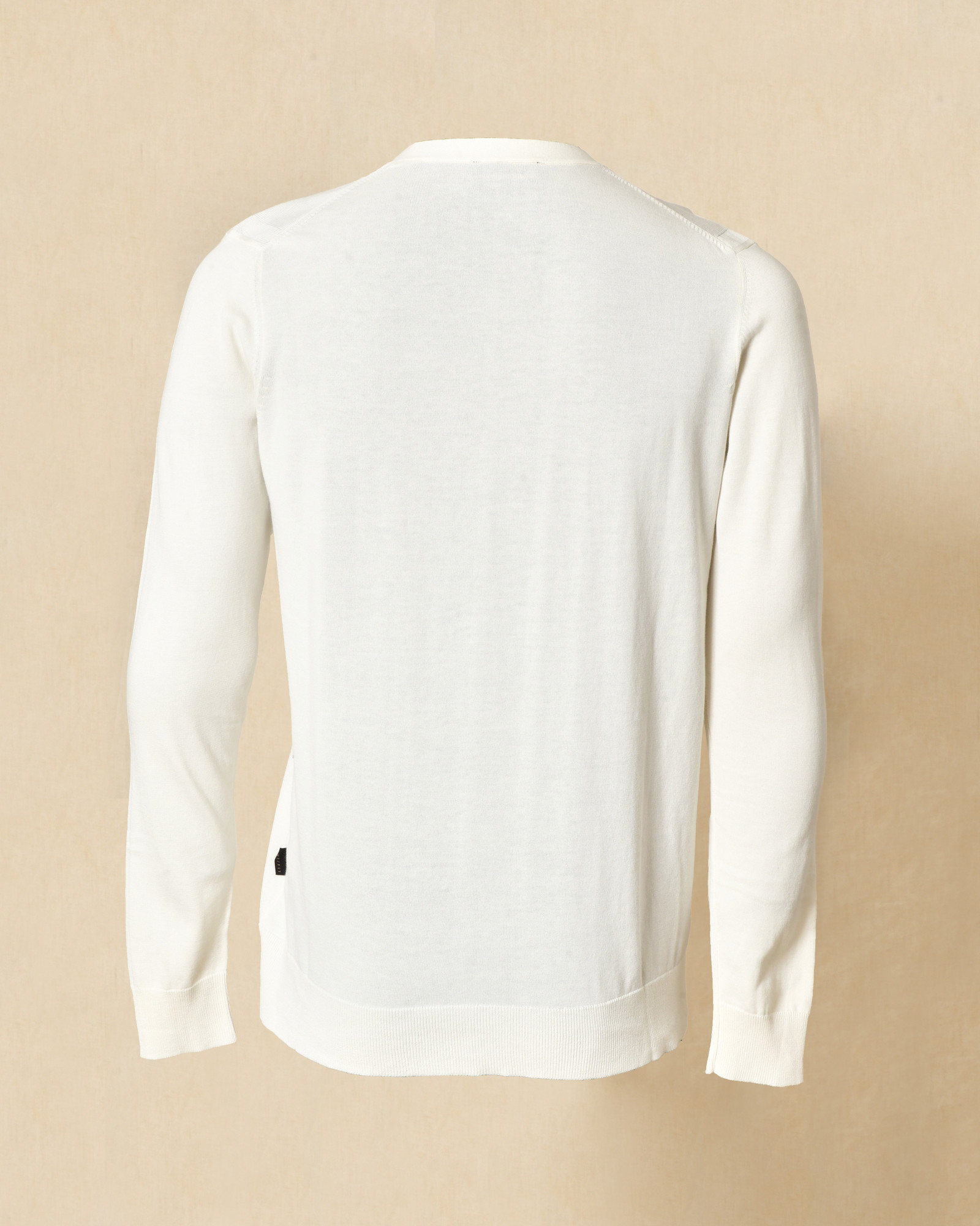 Cardigan en coton crème col V Outfit