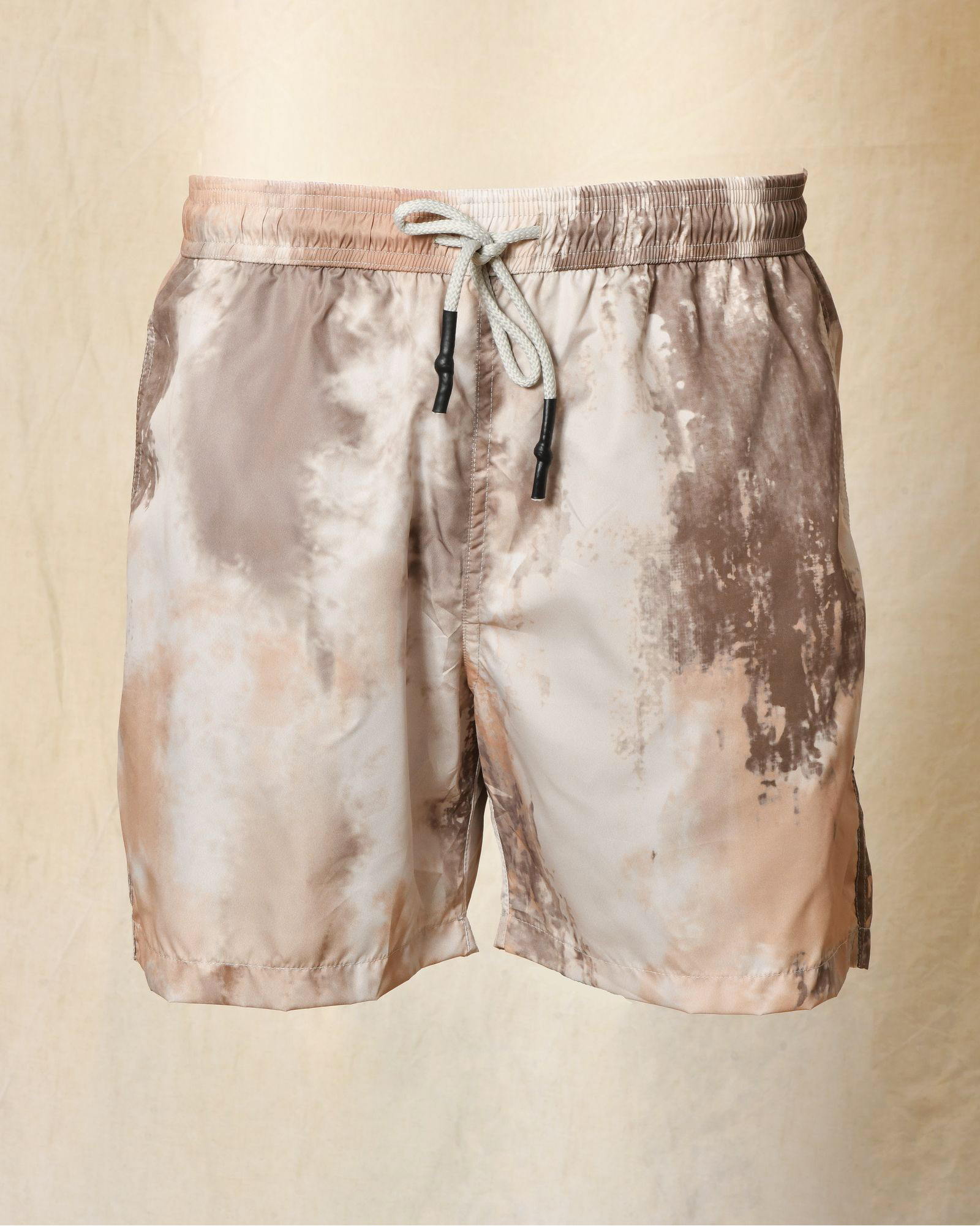 Short de bain effet délavé beige Ixos