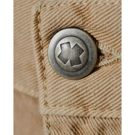 Short en jean beige Ixos