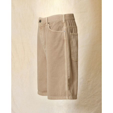 Short en jean beige Ixos