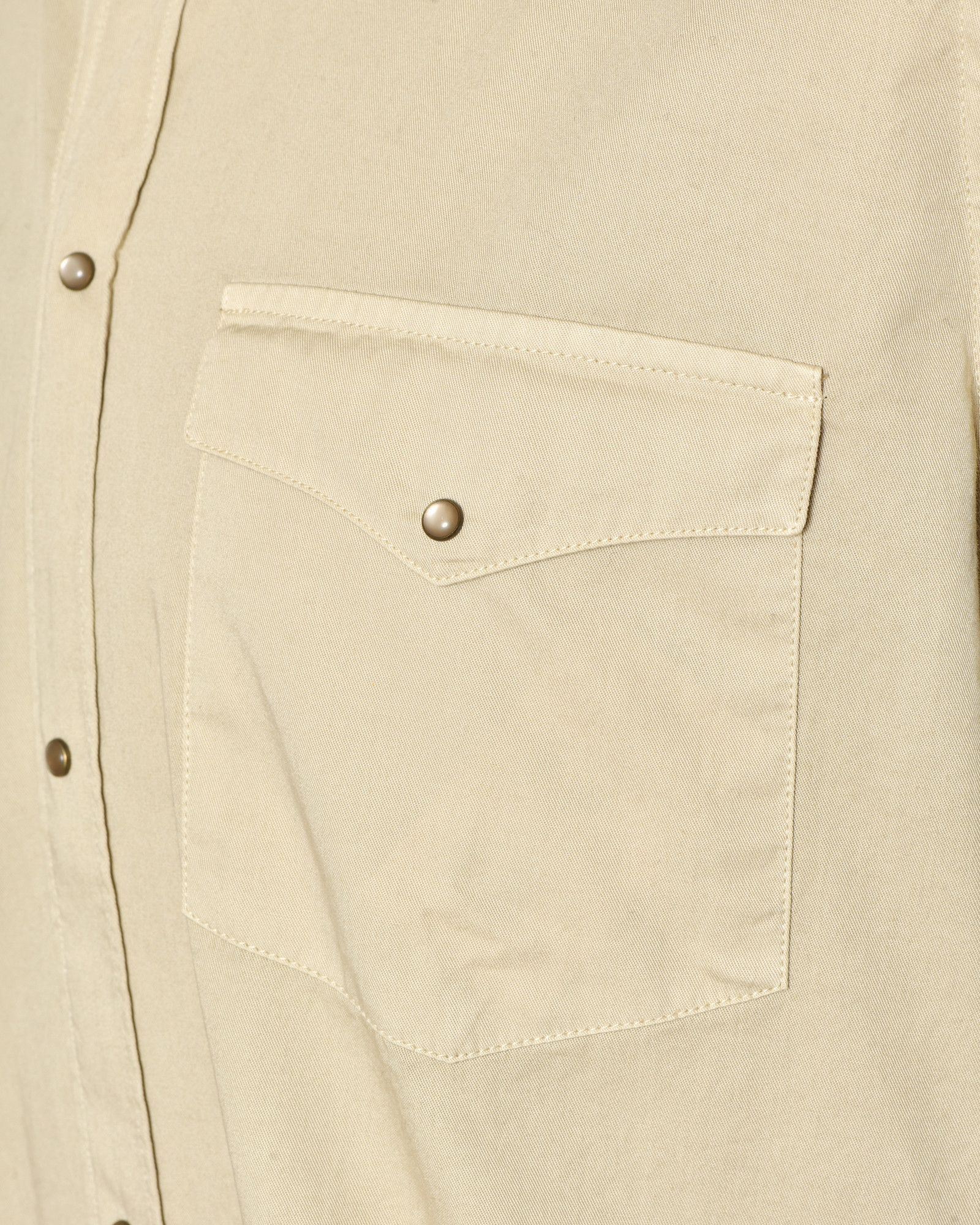 Chemise à bords frangés beige Outift