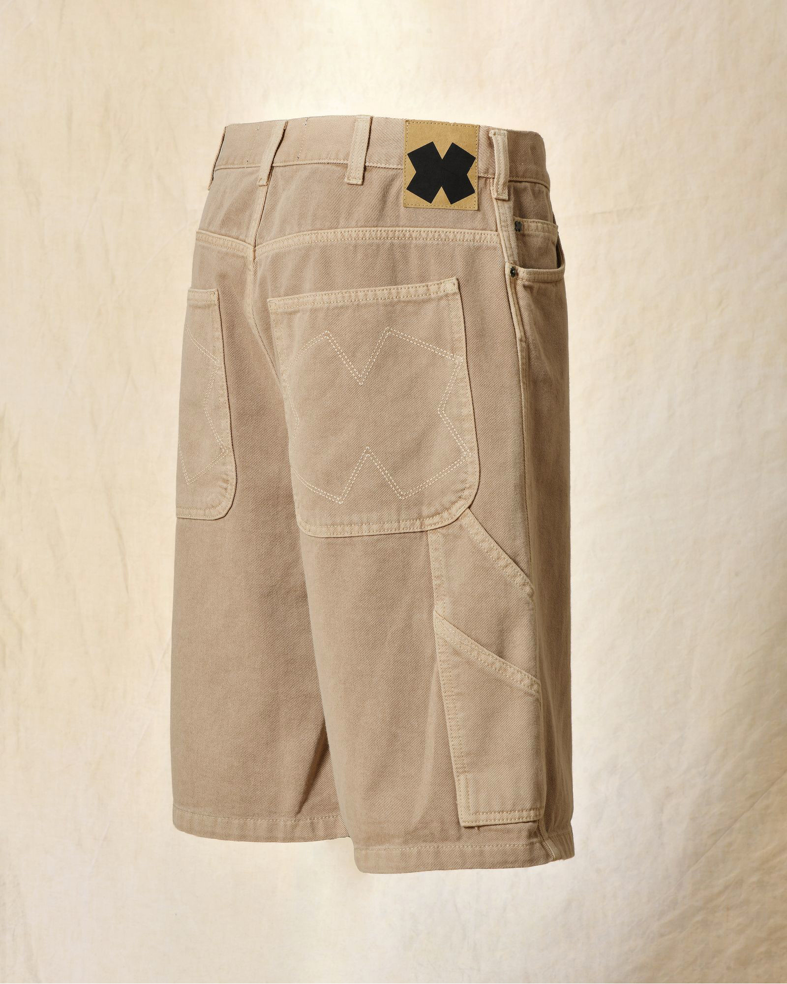 Short en jean beige Ixos