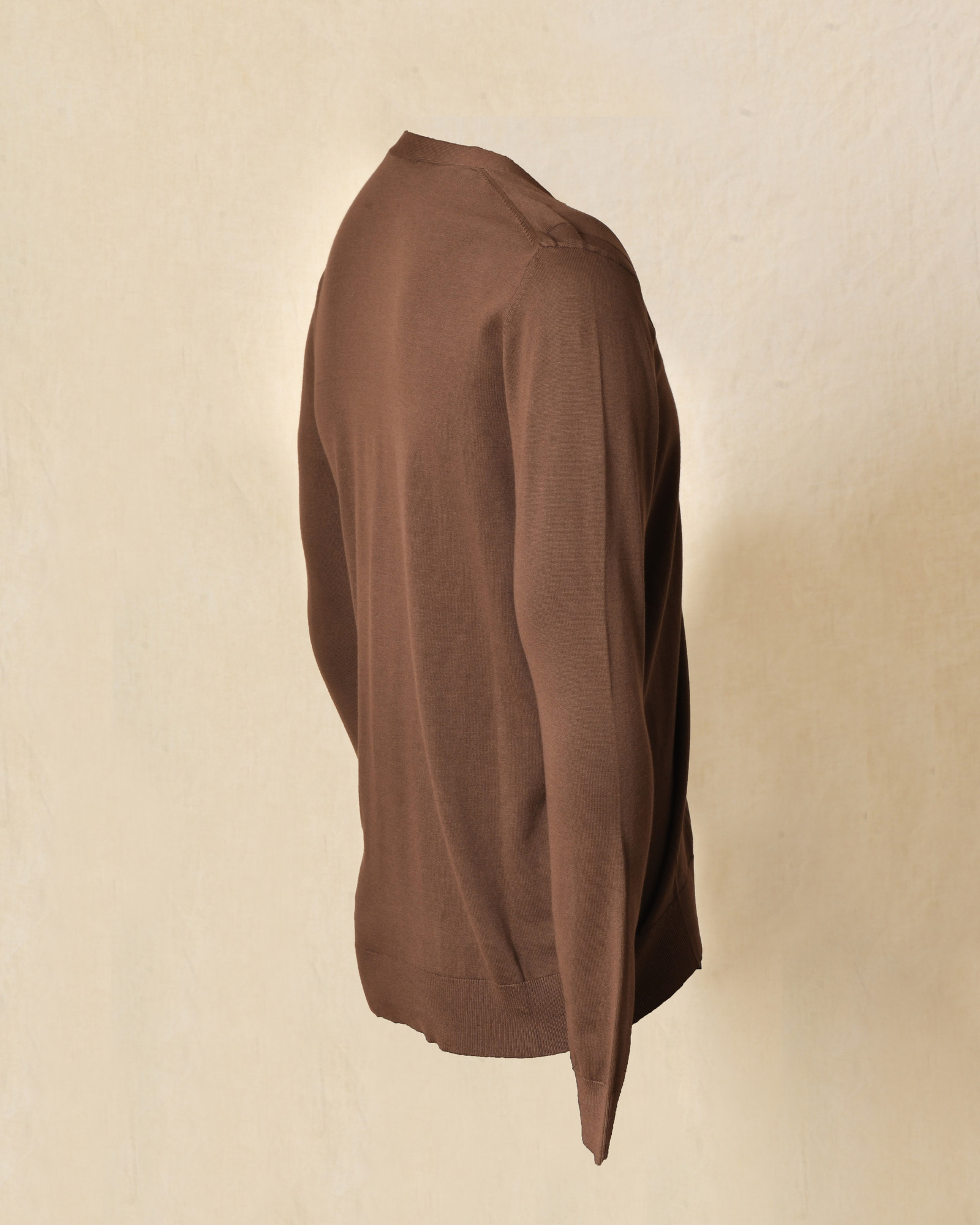 Cardigan en coton marron col V Outfit